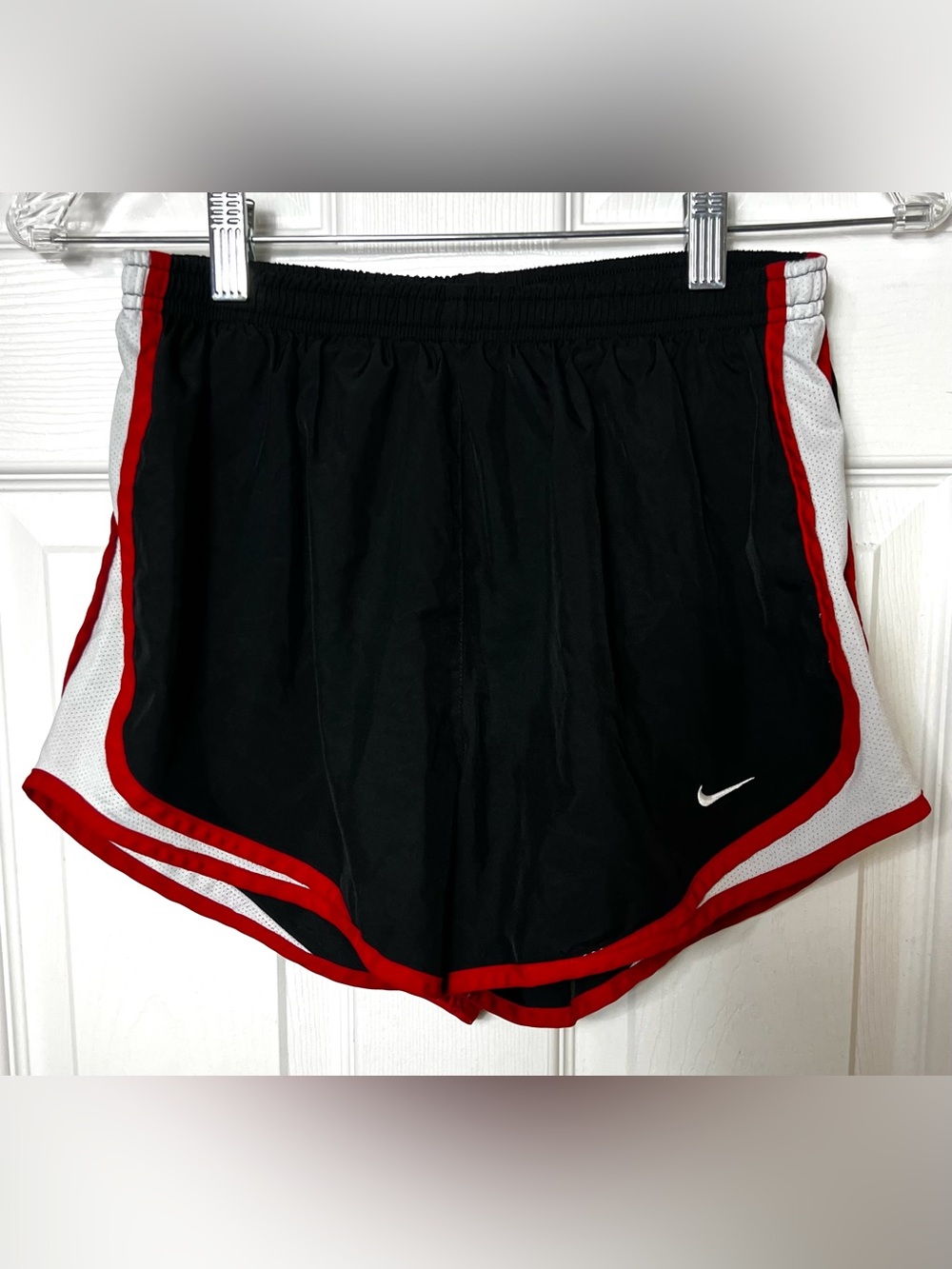 Nike Shorts Athletic Running Shorts Activewear Black/Red/White Dri Fit Size M